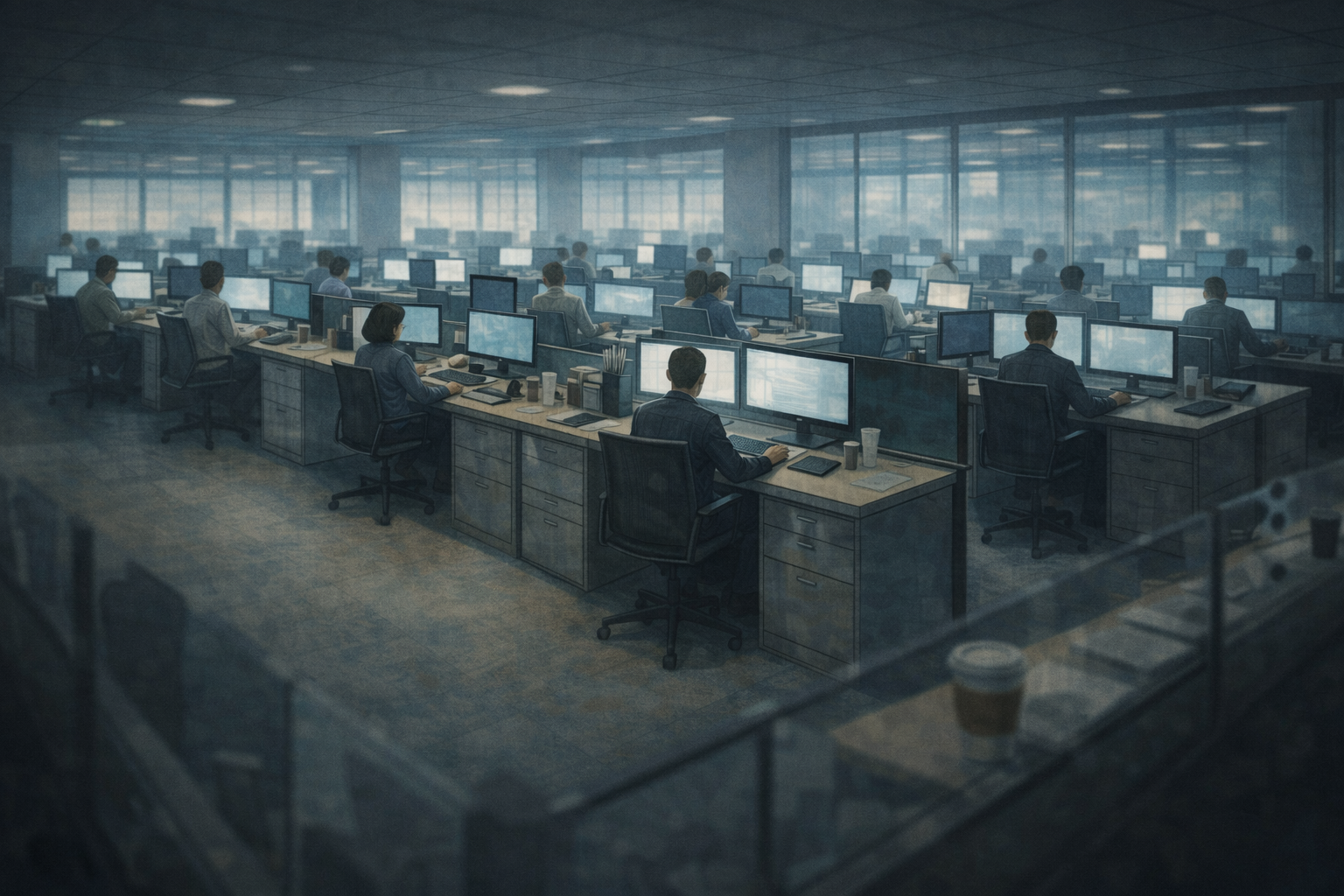 Secure operations floor during the day