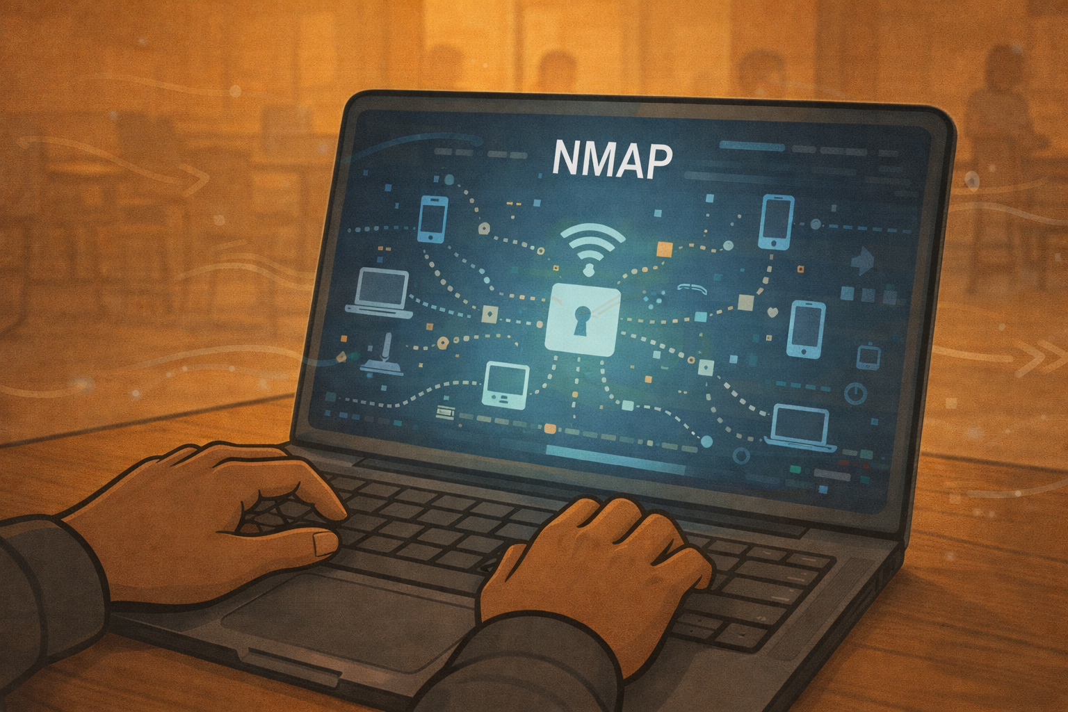 ShadowFox uses nmap to map out devices connected to the network, what ports are opened, and the OS they run